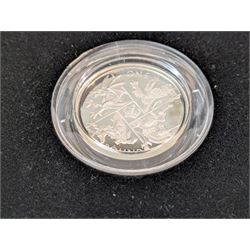 Three The Royal Mint United Kingdom silver proof coins or sets, comprising 1989 two pound coin two coin set with 'Tercentenary Of The Claim Of Rights' and 'Tercentenary Of The Bill Of Rights, 2016 'The Last Round Pound' and 2016 'The Last Round Pound' piedfort, all cased with certificates 