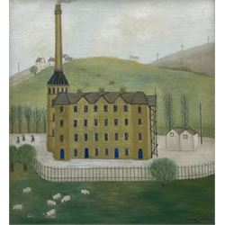 Gillian Beckles (British 1918-2016): 'Cotswold Cotton Mill', oil on canvas signed and dated 1988, 60cm x 55cm
Provenance: with Oliver Contemporary, Bellevue Rd., London exh. 2004, label verso