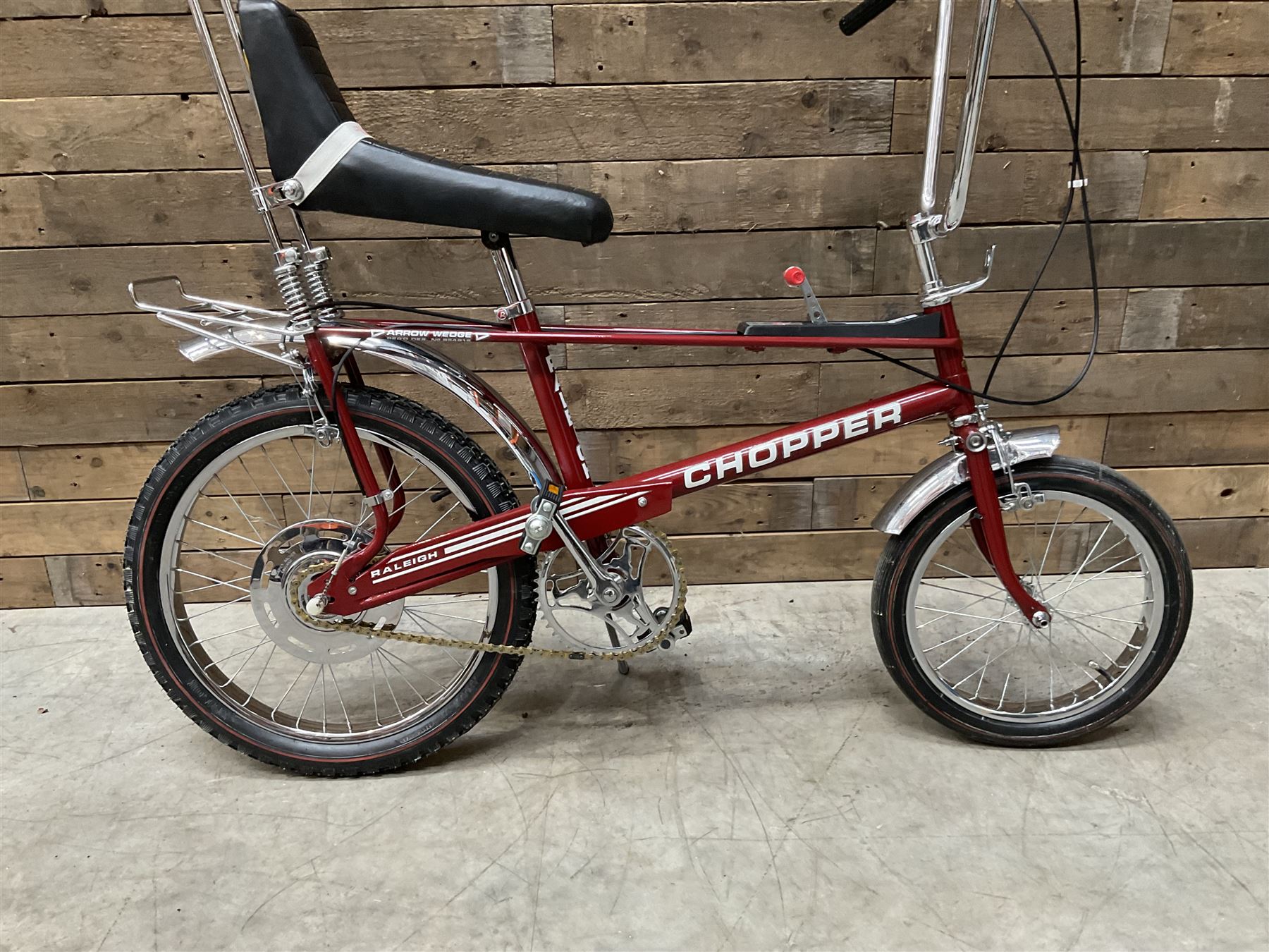 Raleigh Chopper Mk2 Arrow Wedge bicycle, fully restored and rechromed