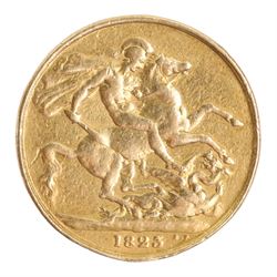  George IIII 1823 gold double sovereign coin