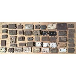 Collection of door locks, some with keys.  - COLLECTION BY APPOINTMENT FROM: The White Hou...