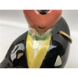 Beswick 'Double Diamond Works Wonders' advertising decanter in the form of a business man with briefcase and bottle, with impressed and printed marks beneath