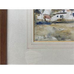 William (Fred) Frederick Mayor (Staithes Group 1866-1916): 'Whitchurch near Aylesbury', watercolour signed, titled verso 31cm x 38cm 
Provenance: private collection; David Duggleby, Scarborough 26th November 2021, Lot 56; with the Charles A Jackson Gallery, Police Street, Manchester, label verso dated March '44 - interestingly Charles Jackson was the brother of fellow Staithes Group artist Frederic William Jackson.