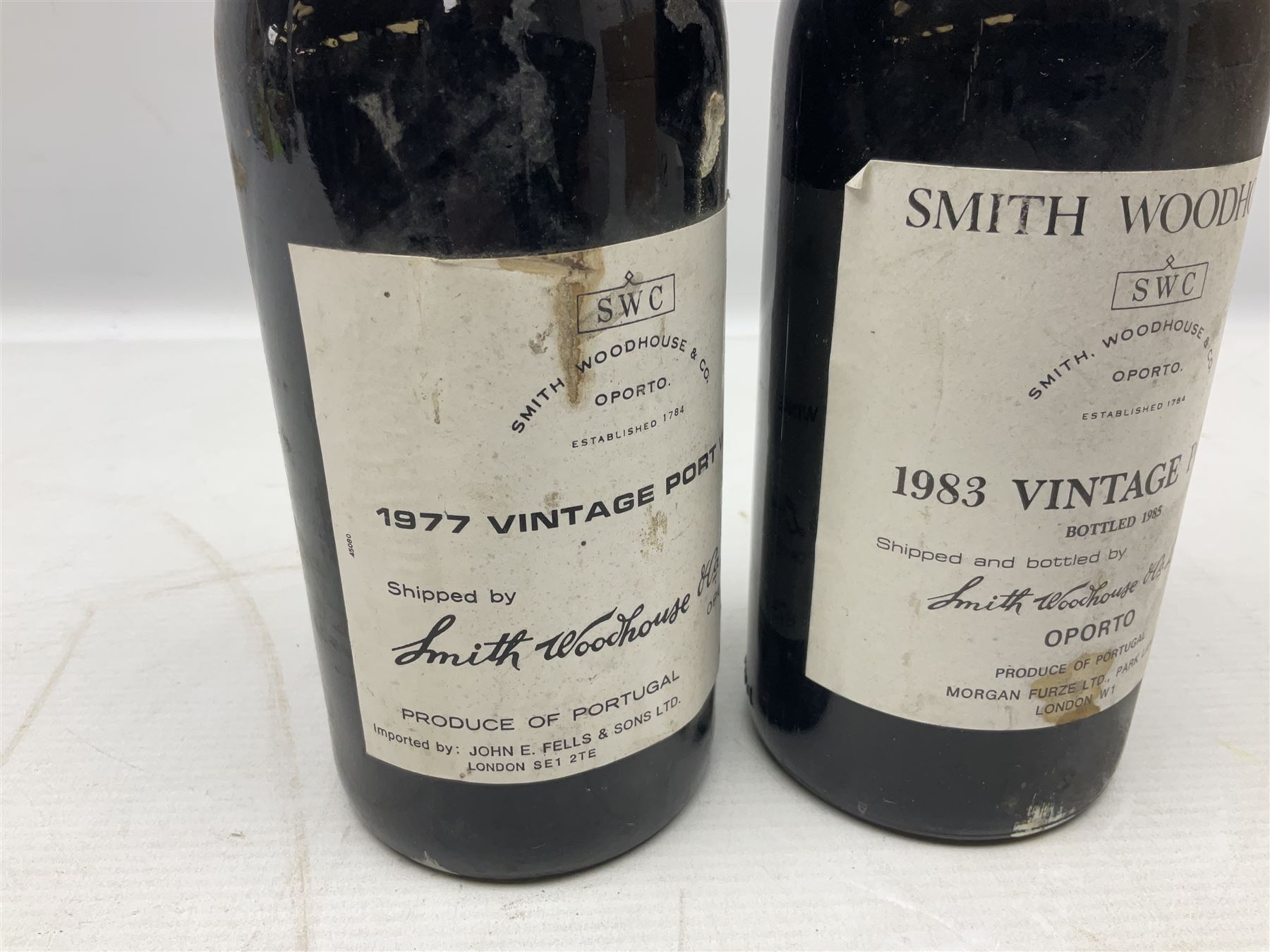 Smith Woodhouse, vintage port, years comprising 1977 and 1985, 75cl, unknown proof (2)