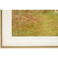 Charles James Adams (British 1859-1931): A Rest by the Way, watercolour signed 34cm x 49cm