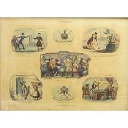  'Omnibus', four 19th century engravings after Robert Seymour (British 1798-1836) pub. Thomas McLean, Haymarket 1830, 26cm x 36cm (4)  