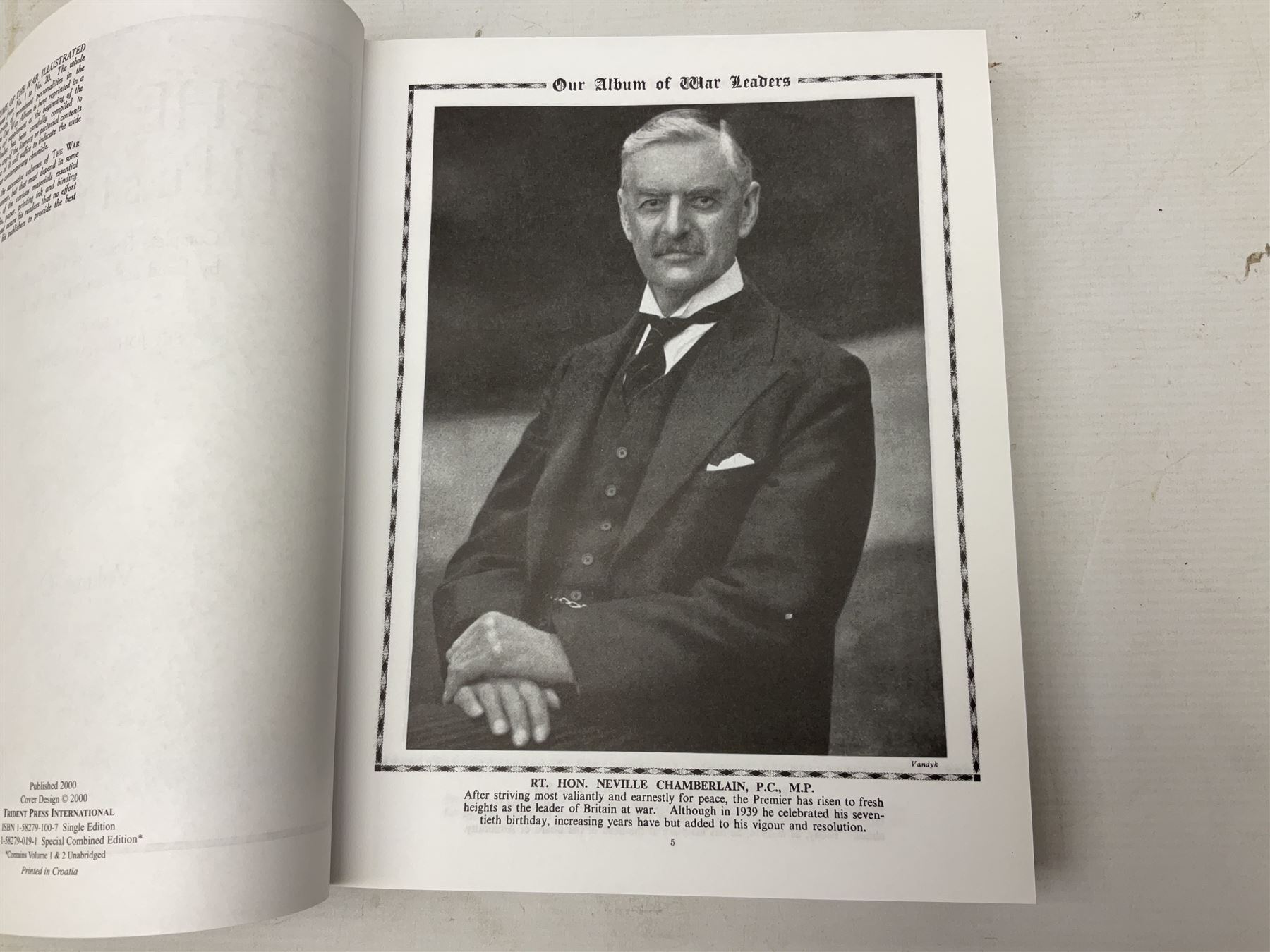 Trident Press: The Second World War - An Illustrated History of WWII. 2000. Ten volumes being a complete facsimile reprint of Hammerton's WW2 periodical 'The War Illustrated' from Vol 1 No 1 16th September 1939 to Vol 10 No 255 11th April 1947; all with dustjackets (10)