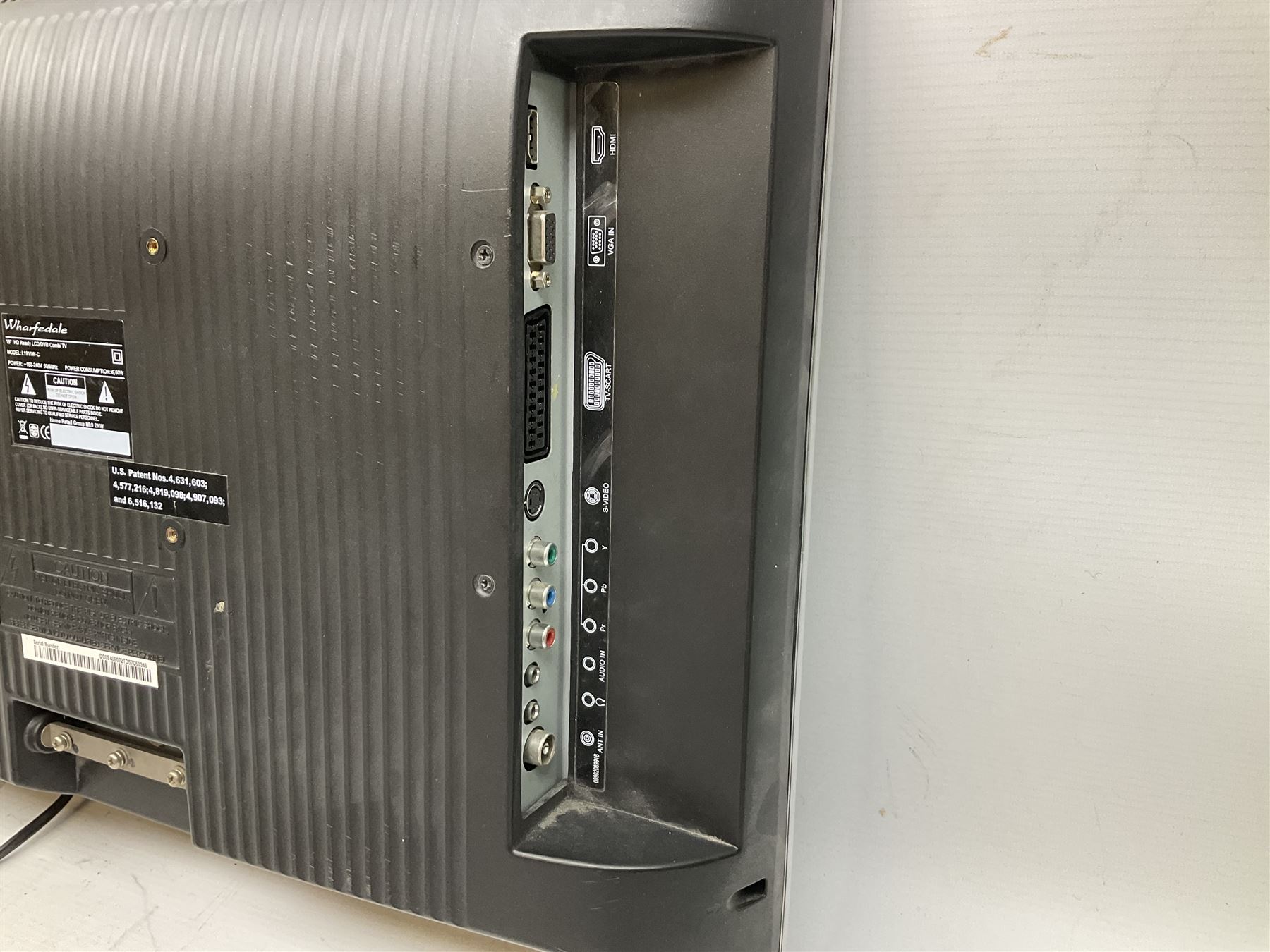 Wharfedale TV with built in DVD player, together with xbox controller