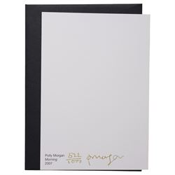 Polly Morgan (British 1980-): 'Testament' and 'Morning', two limited edition greetings cards in colours signed and numbered 138/1000 and 522/1000 in gold pen, dated 2007 max 15cm x 11cm (3)