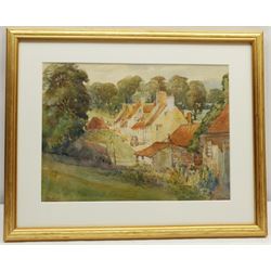 Robert Jobling (Staithes Group 1841-1923): 'The Bogan, Coldingham Berwickshire', watercolour signed, titled and dated 1913 verso 25cm x 35cm