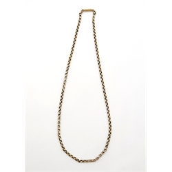  Rose gold cable link necklace stamped 9ct approx 8.3gm  