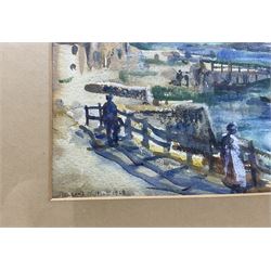 Rowland Henry Hill (Staithes Group 1873-1952): Staithes Beck, watercolour signed and dated 1928, 26cm x 36cm