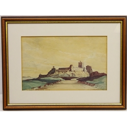  'Bamborough Castle', watercolour signed by Joseph Kirkpatrick (British 1872-1930) 20cm x 31cm  