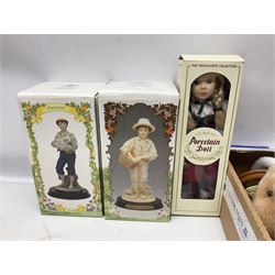Beswick character jug, together with Leonardo Collection figures, porcelain dolls etc 