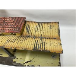 Märklin/Bing - c1930s tin-plate railway station in the style of a WW2 German station for ‘0’ gauge 