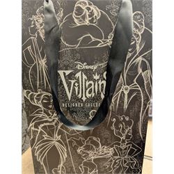 Three Disney Villains Designer Collection dolls,  'Evil Queen', 'Malificent' and Mother Gothel, all in original boxes and bags