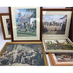 Kevin Walsh and other framed prints, in one box