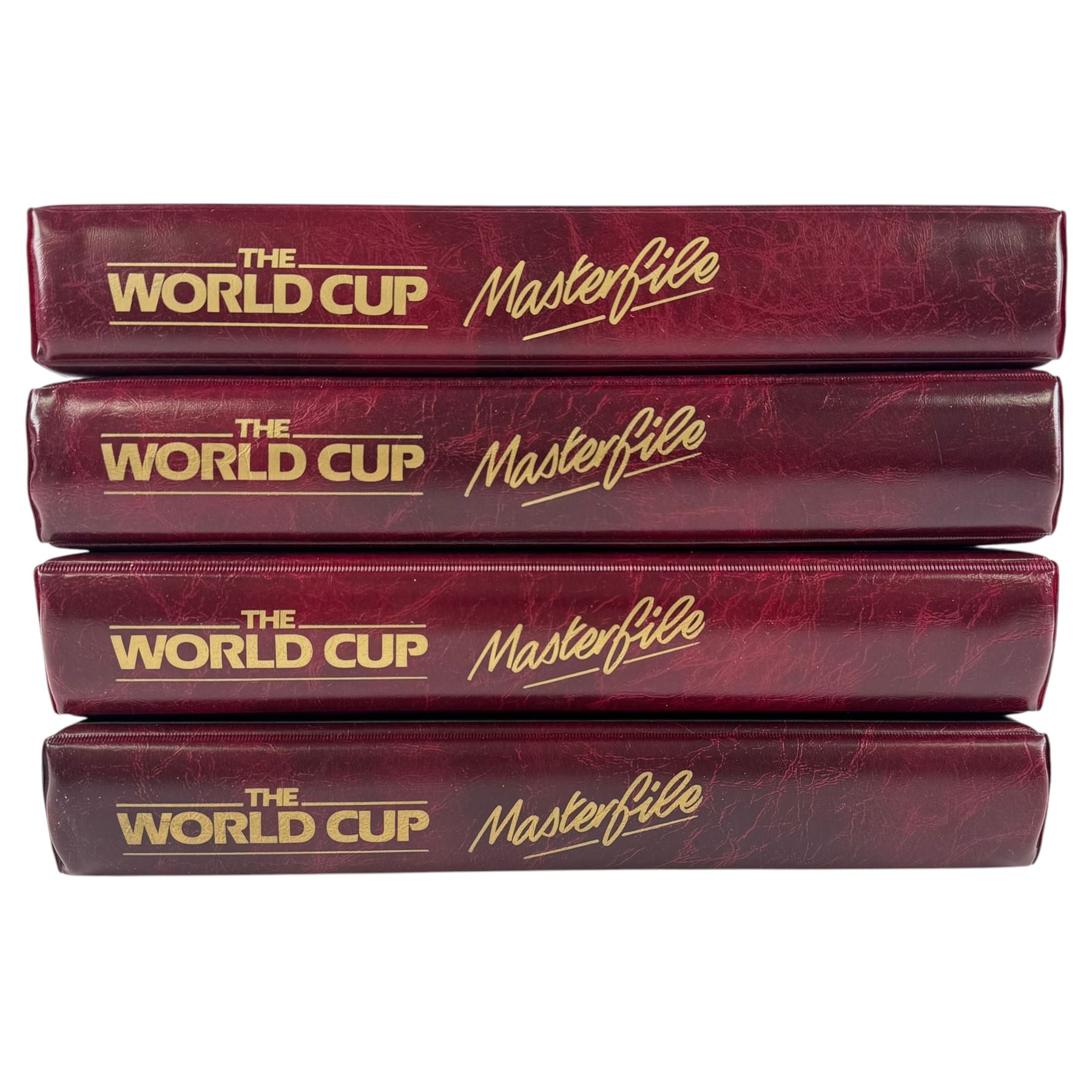 Four 1974 World Cup Masterfile stamp albums