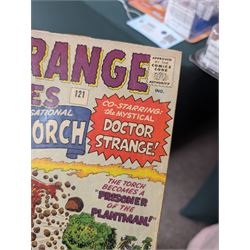Fifty-six Marvel Silver Age 'Strange Tales' comic books, spanning years 1959-1966, comprising issues #68, #91, #94, #96, #100, #101, #106, #108, #113, #115, #116, #119, #121, #122, #124-#149, including some duplicates