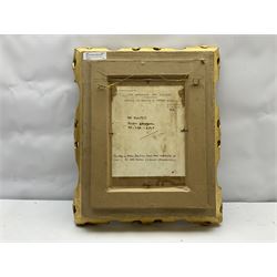 Allan Douglas Davidson (British 1873-1932): 'The Scimitar', oil on panel signed 24cm by 16.5cm
Provenance: with The Wroxham Art Gallery, Norfolk, label dated 1926 verso; Tennants Auctioneers 17th November 2011 Lot 1605