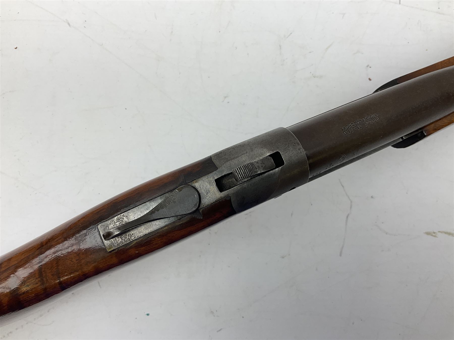 Canadian Cooey Model 84 .410 single barrel shotgun, the 66cm barrel with top lever opening and reduced walnut stock No.60692 L102cm overall SHOTGUN LICENCE REQUIRED