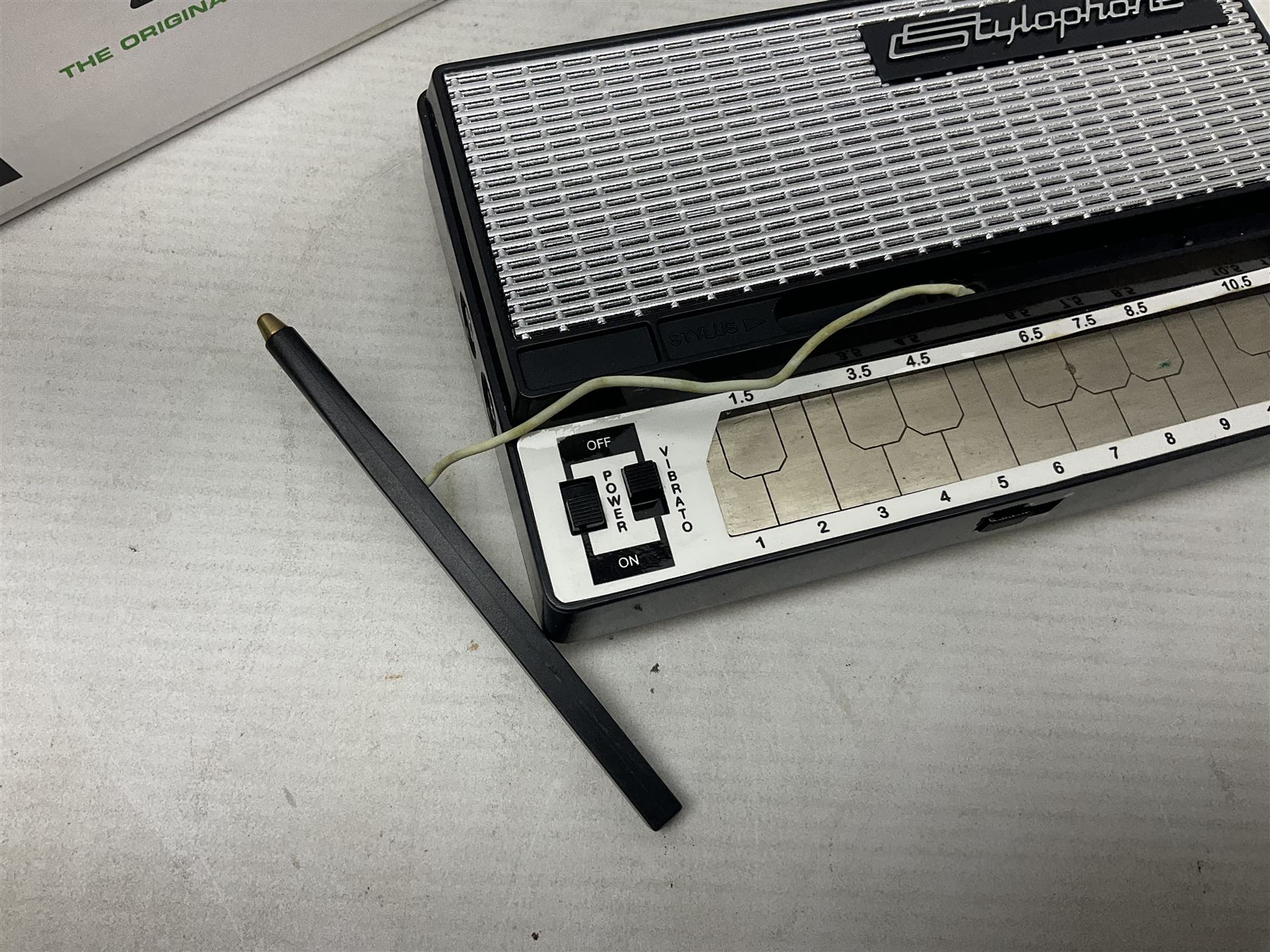 Bagpipes of Caledonia Piping Chanter Kit; Dubreq Stylophone - Pocket Electronic Organ; and Robert Frederick Harmonica; all boxed with instructions (3)