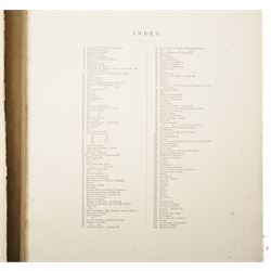 Lord Ronald Gower (British 1845-1916) after Alexandre Lenoir (French 1761-1839): 'The Lenoir Collection of Original French Portraits at Stafford House', portfolio of 136 auto-lithographs max 54cm x 39cm
Notes: Lenoir was an archaeologist and curator of The Museum of French Monuments in Paris, most known for saving France's historic monuments from being destroyed during the French Revolution. The historical figures depicted are largely from the House of Valois and House of Bourbon eras, as well as cultural, clergy and religious figures. The portfolio was published by Maclure and Macdonald, London in 1874.