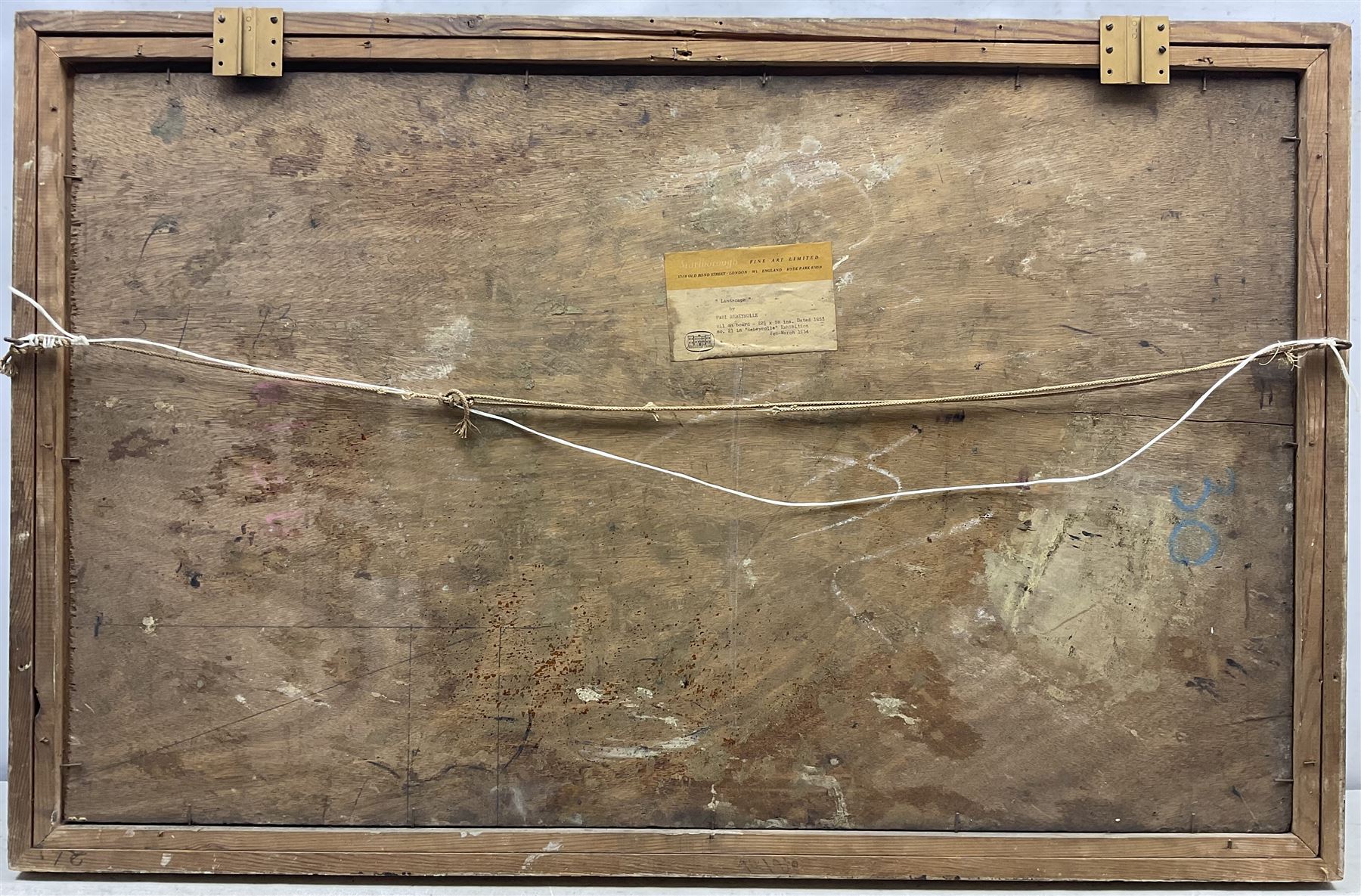 Paul Rebeyrolle (French 1926-2005): Abstract 'Landscape', oil on board signed and dated '53, 56cm x 91cm 
Provenance: exh. Marlborough Fine Art, London, February - March 1954 no.21, label verso