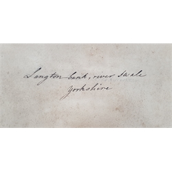 Helvetica Francis Nicholson (British 1753-1844): 'Langton Bank River Swale Yorks', watercolour unsigned, original title verso 38cm x 56cm  