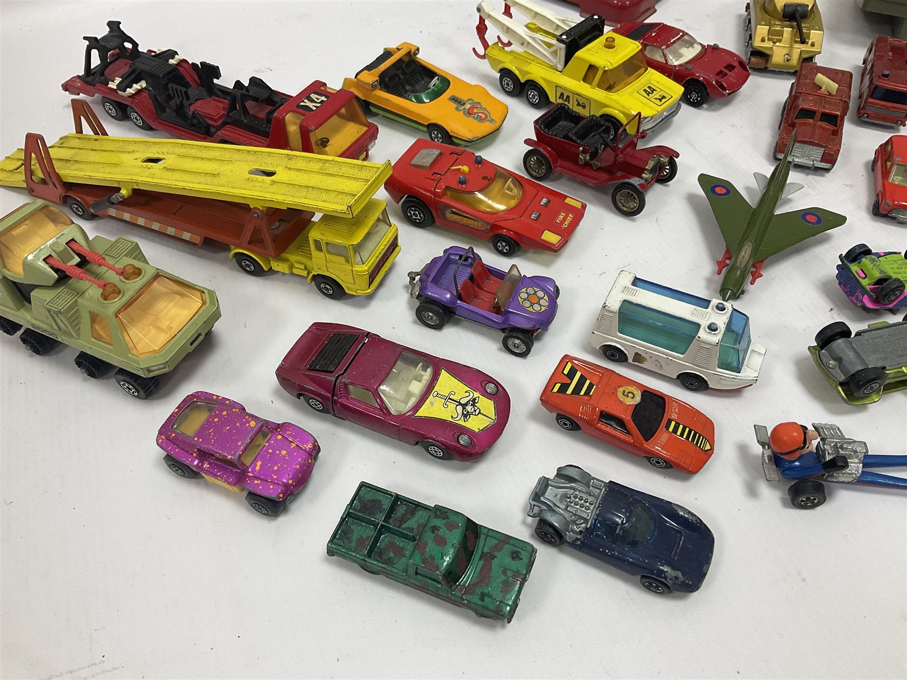 Sutcliffe ‘Sea Wolf’ clockwork atomic submarine, boxed; Mamod SP2 Steam Engine, lacking chimney; with quantity of playworn die-cast vehicles to include Corgi, Matchbox etc