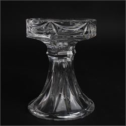 Waterford Marquis stacking decanter and tumbler set, together with Waterford candle stick 