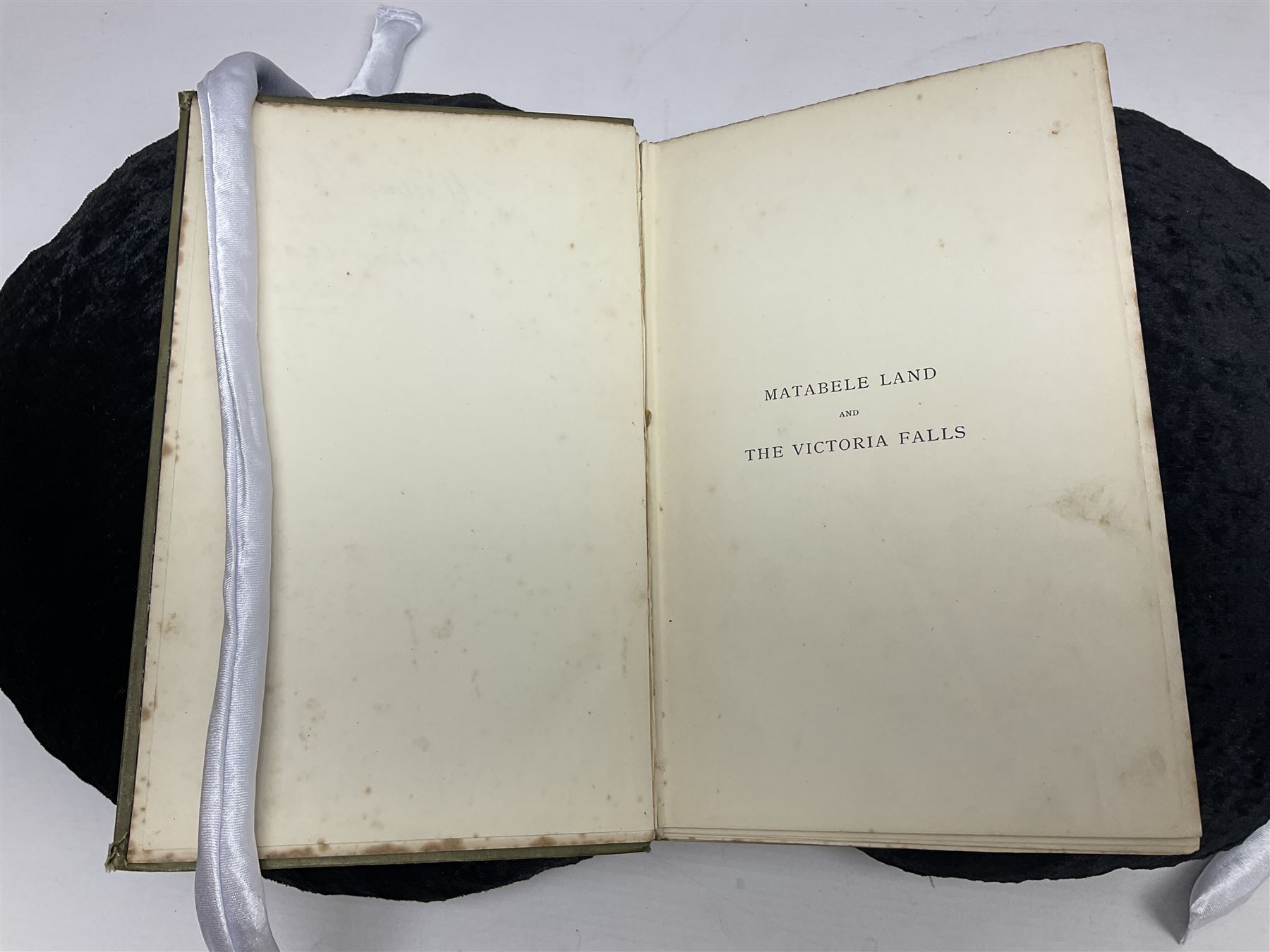 Frank Oates; Matabele Land and the Victoria Falls: A Naturalist`s Wanderings in the Interior of South Africa edited by C.G.Oates second edition, with half-title mounted engraved portrait, chromolithographed plates, lithographed natural history plates, folding engraved maps with partial hand-colouring plain plates and illustrations