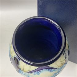 Moorcroft Collectors Club vase, of inverted baluster form, decorated in the Meconopsis pattern by Rachel Bishop, circa 2004, limited edition no. 14/150, H27.5cm, with original box