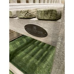 Alexander Rose teak two seater garden bench  - THIS LOT IS TO BE COLLECTED BY APPOINTMENT FROM DUGGLEBY STORAGE, GREAT HILL, EASTFIELD, SCARBOROUGH, YO11 3TX