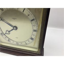 Elliott mahogany cased mantel clock