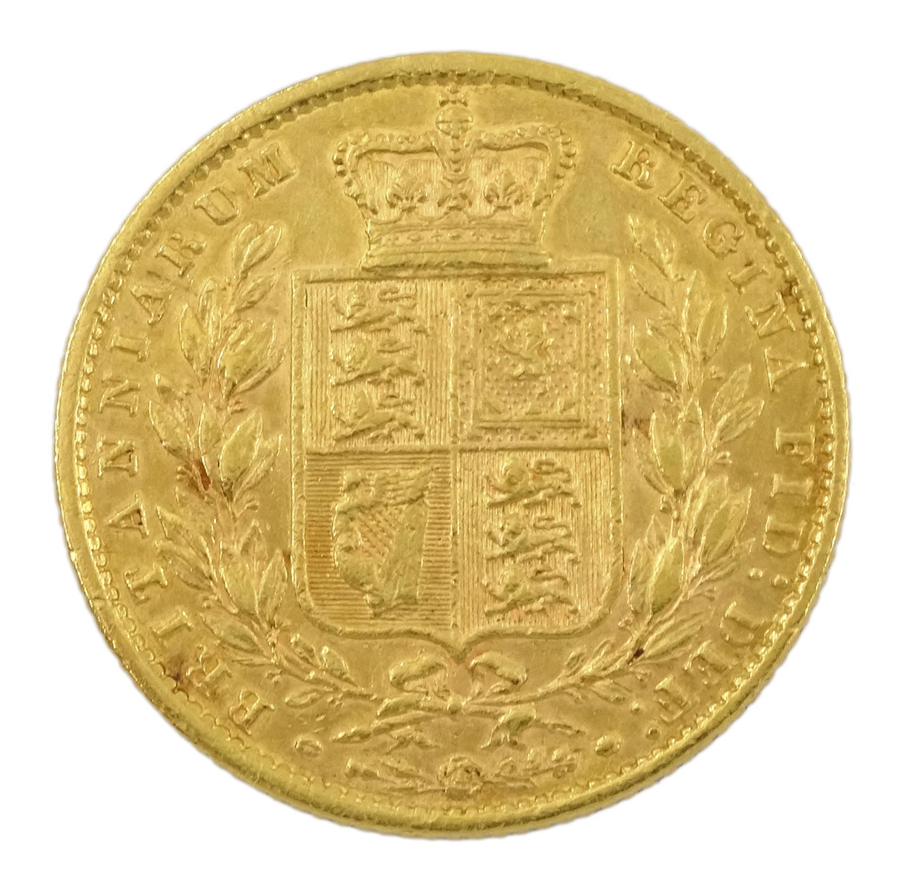 Queen Victoria 1861 gold full sovereign coin