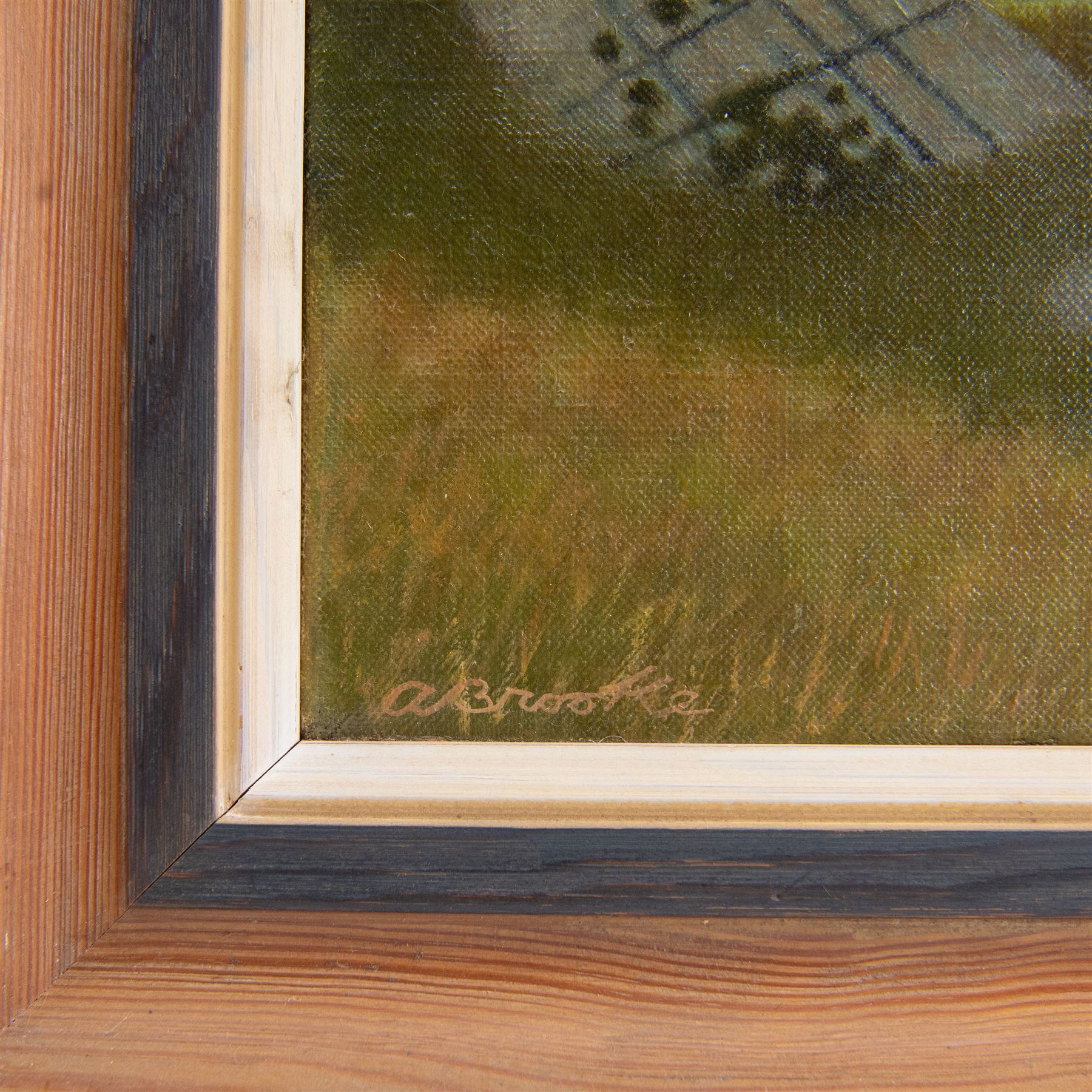 Anne Isabella Brooke (Yorkshire 1916-2002): 'Ribblesdale near Stainforth', oil on canvas signed, titled on label verso 35cm x 55cm
Provenance: exh. Royal Academy 1971 no.894, label verso; purchased by the vendor's parents directly from the artist in the 1970s.