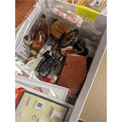 Burton Toys 'Caroline's Home' dolls house and a collection of dolls house furniture and accessories