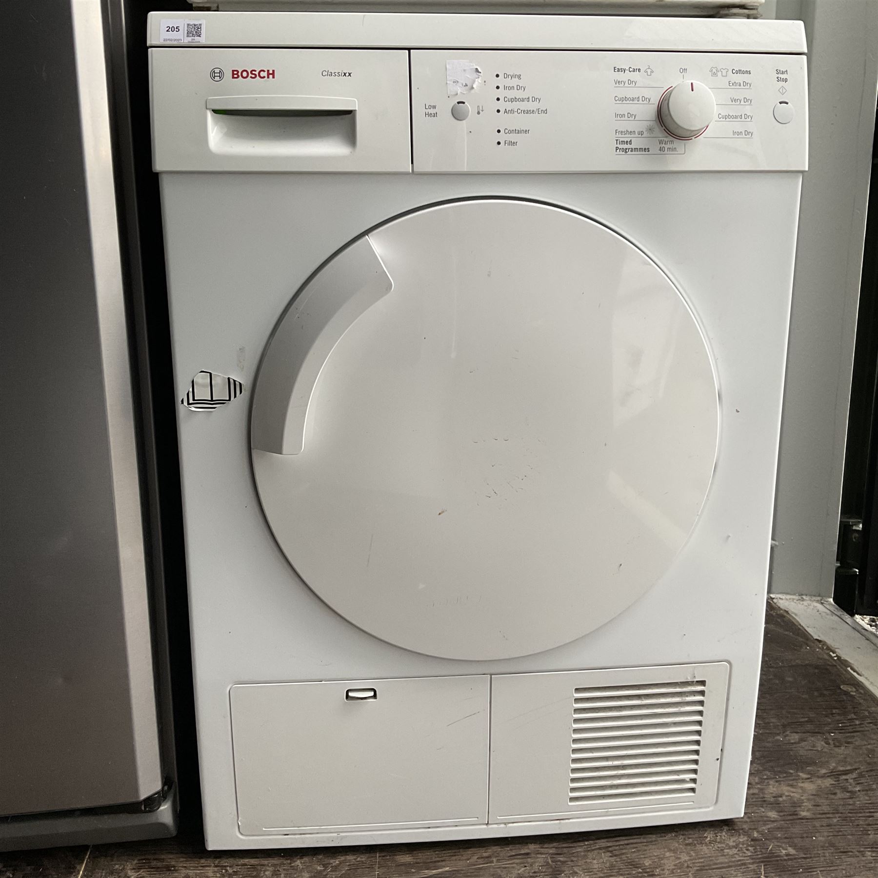 Bosch Classixx condenser tumble dryer - THIS LOT IS TO BE