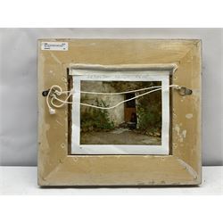 Newlyn School (Early 20th century): Girl on a Step, oil on canvas laid on panel unsigned 15cm x 19cm