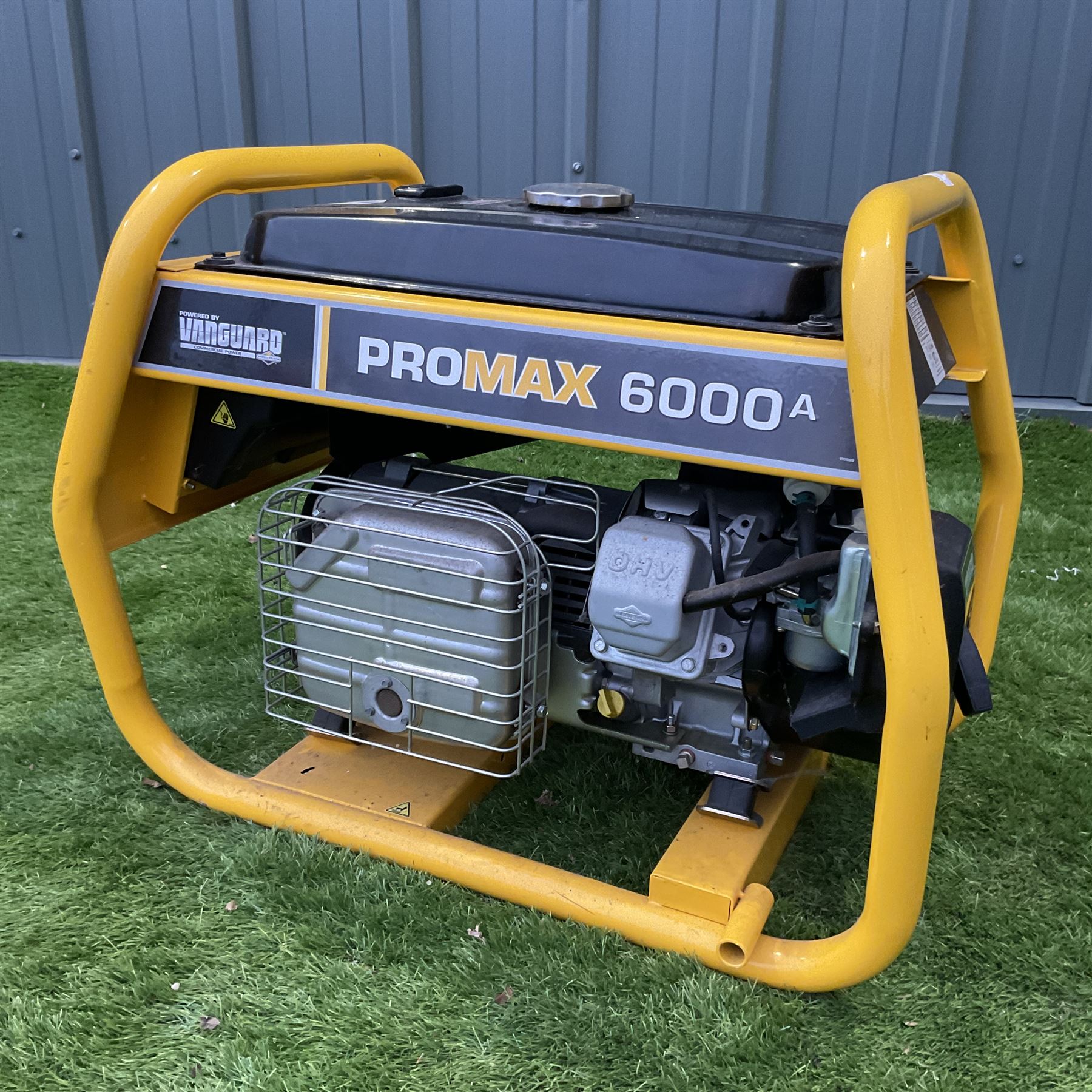 Briggs and Stratton Promax 6000A Generator, 10Hp, 15L fuel capacity, Weight: 82kg Socket Configuration - 1 x 230V/32A, 1 x 230V/16A, 1 x 115V/32A, 1 x 115V/16A
 - THIS LOT IS TO BE COLLECTED BY APPOINTMENT FROM DUGGLEBY STORAGE, GREAT HILL, EASTFIELD, SCARBOROUGH, YO11 3TX