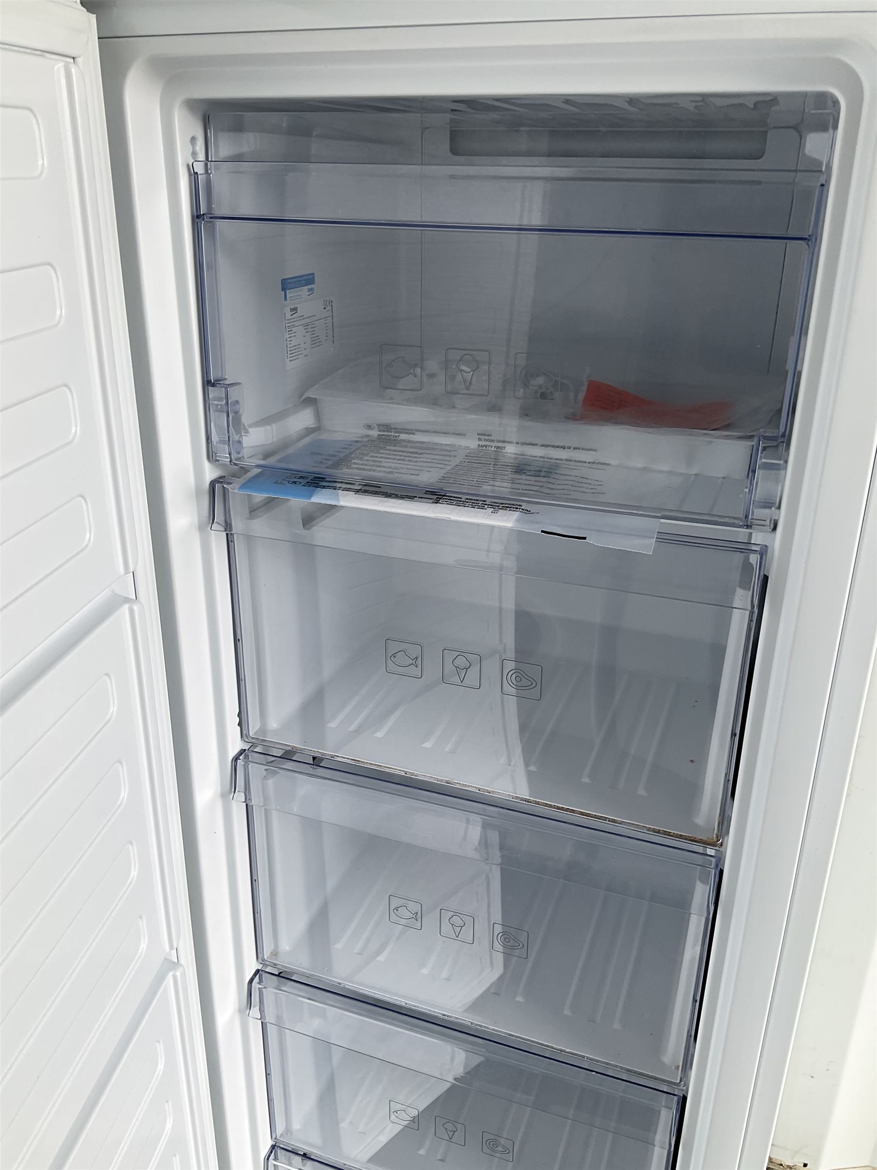 Beko FFG1545W five drawer larder freezer - THIS LOT IS TO BE COLLECTED BY APPOINTMENT FROM DUGGLEBY STORAGE, GREAT HILL, EASTFIELD, SCARBOROUGH, YO11 3TX