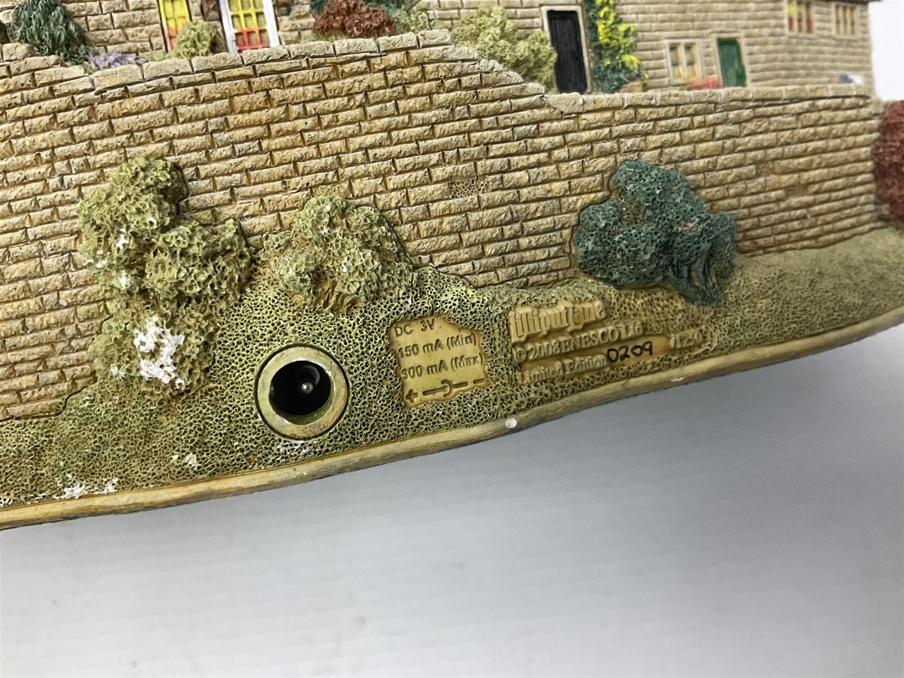 Three Lilliput Lanes, comprising Haworth Village, Homeward Bound for Christmas and Full Steam Ahead, with original boxes