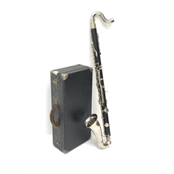  LeBlanc Paris four-piece bass clarinet, serial no. 5197, L96cm, in fitted case with accessories  