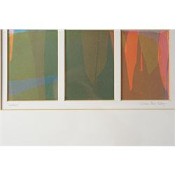 Gillian Ross Kelsey (British 1935-2025): 'Shadows', acrylic ink signed and titled in pencil 85cm x 36cm