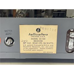 Late 1960s Hallicrafters SX-130 amateur communications receiver, in grey case, W49cm D25cm H20cm