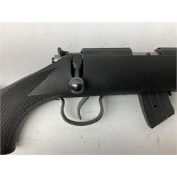 Puma Rifles Hunter bolt-action .22 Long Rifle the 36cm shortened barrel threaded for sound moderator, plastic synthetic stock, serial no.1050840 L83.5cm FIREARMS CERTIFICATE REQUIRED OR RFD