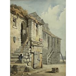 George Pyne (British 1800-1884): 'Cottages', watercolour inscribed and dated 1931 verso 25cm x 18cm
Provenance: purchased from Christies 1982