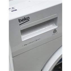  Beko WTB820E1W 8kg washing machine, W60cm, H85cm, D54cm  