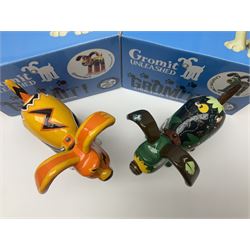 Wallace & Gromit - Gromit Unleashed: two Aardman Animations The Grand Appeal 'Gromit Unleashed' figures comprising Grrrrromit and Creature Comforts, both with boxes